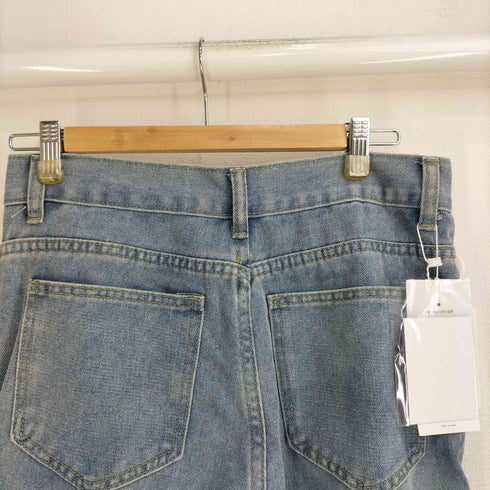 c.u.l レイヤードデザイン ダメージ加工 デニムパンツ レディース JPN:M