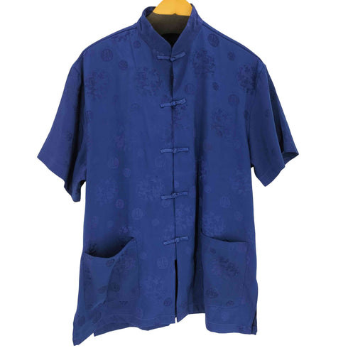 DaLeN 総柄S/Sチャイナシャツ american casual メンズ XL