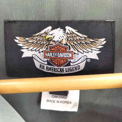 ハーレーダビッドソン HARLEY-DAVIDSON 背面プリントS/S開襟シャツ メンズ 2XL
