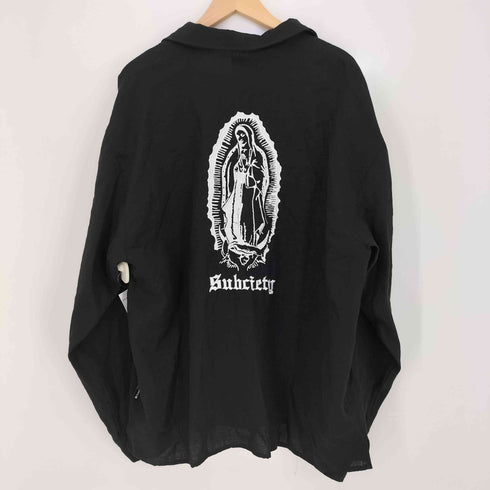 サブサエティ Subciety Embroidery Maria open collar shirt メンズ JPN:XL