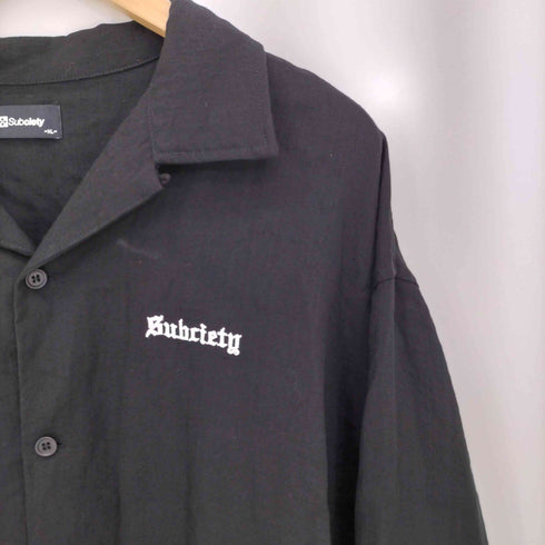 サブサエティ Subciety Embroidery Maria open collar shirt メンズ JPN:XL