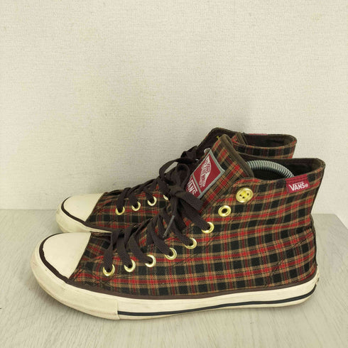 バンズ VANS 00s チェック柄 ハイカットスニーカー メンズ JPN:27