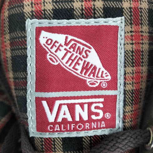 バンズ VANS 00s チェック柄 ハイカットスニーカー メンズ JPN:27
