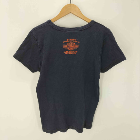 ハーレーダビッドソン HARLEY-DAVIDSON ラメプリントTシャツ レディース import:XL