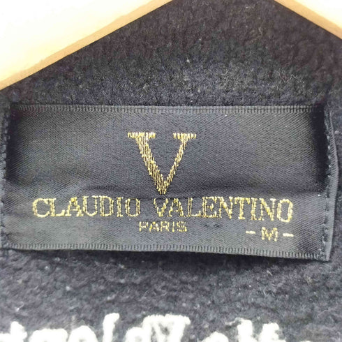 クラウディオバレンティノ CLAUDIO VALENTINO キャラクター刺繍 メッシュ切り替え フリース ベスト メンズ JPN:M