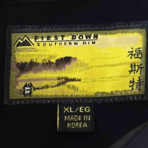 ファーストダウン FIRST DOWN 福斯特 浮世絵プリントS/Sシャツ メンズ XL