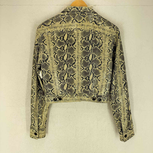 cuir leather MADE IN CANADA パイソン柄トラッカージャケット Y2K レディース 6