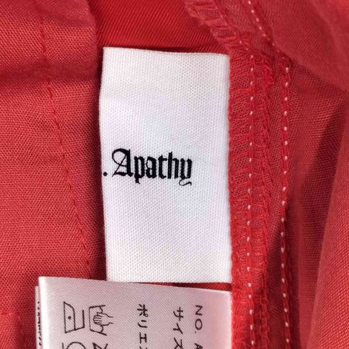 スチューデントアパシー Student Apathy 裾ドローコード ジップフライパンツ メンズ