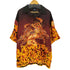 OSCAr MISA ドラゴンプリント 半袖総柄シャツ american casual メンズ import:XL