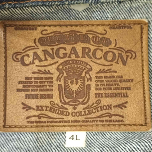 CANGARCON オーバーサイズ デニムジャケット メンズ 4L