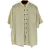 LARA ETHNICS 2連ボタンバンドカラーS/Sシャツ american casual メンズ 3XL