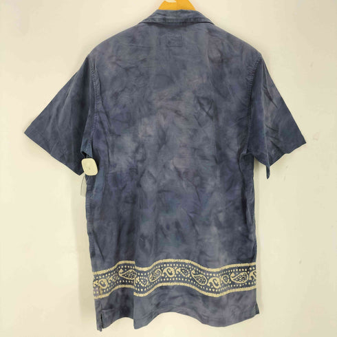 LIBERTO 裾プリント タイダイS/S開襟シャツ american casual メンズ XL