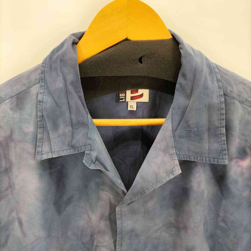 LIBERTO 裾プリント タイダイS/S開襟シャツ american casual メンズ XL