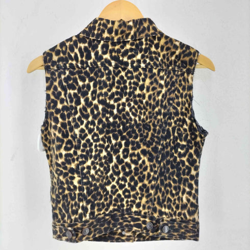 デニムアンドサプライラルフローレン DENIM&SUPPLY RALPH RAUREN レオパード ノースリーブ ジャケット Y2K レディース XS