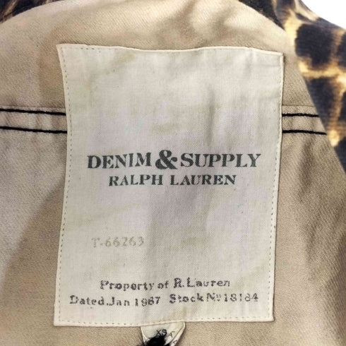 デニムアンドサプライラルフローレン DENIM&SUPPLY RALPH RAUREN レオパード ノースリーブ ジャケット Y2K レディース XS