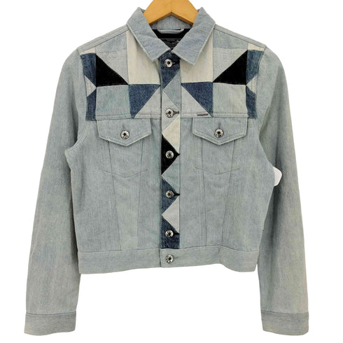 ディーゼル DIESEL パッチワークデニムジャケット レディース import:XS