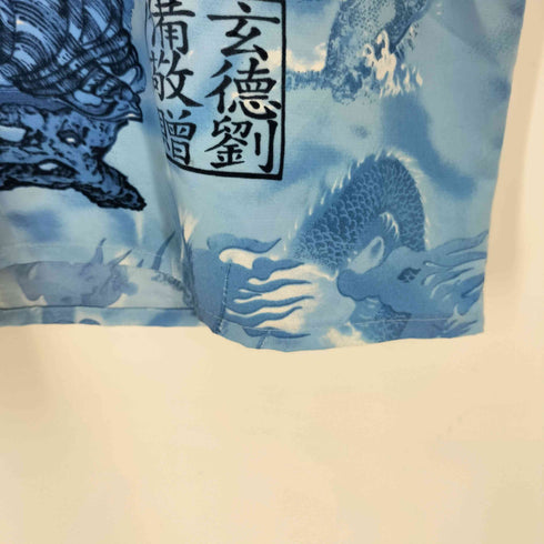 MONTELLO 人物プリント両面S/S開襟シャツ american casual メンズ XL