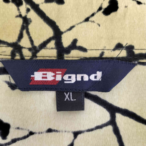 Bignd 総柄プリント 半袖開襟シャツ 豹 レオパード american casual メンズ XL