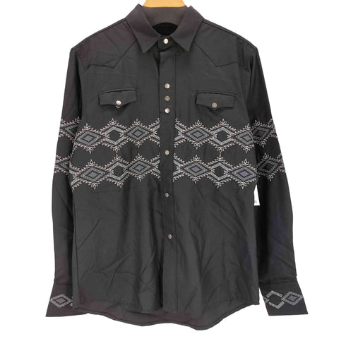 J.L FOX 刺繍デザインL/Sウエスタンシャツ american casual メンズ M/38