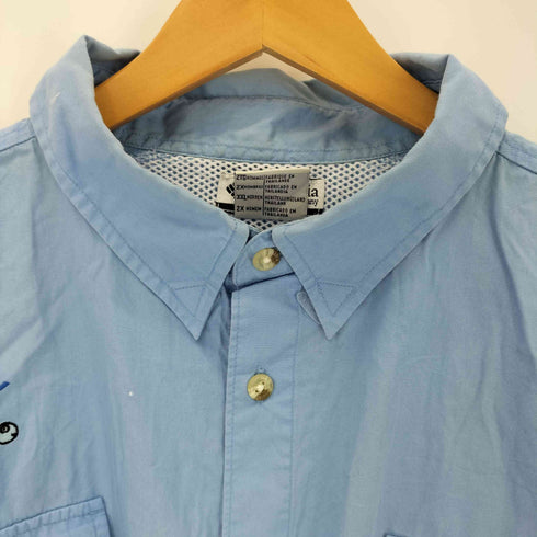 コロンビア Columbia 90-00s PFG 企業ロゴ フィッシングシャツ メンズ import:XXL