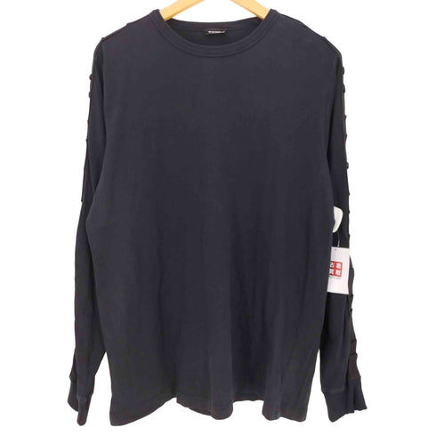 ディーゼル DIESEL T-JUST-LS-BX3 生地切替 クルーネック長袖Tシャツ メンズ import:XXL