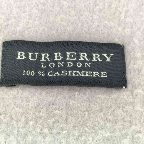 バーバリーロンドン BURBERRY LONDON 100% CASHMERE フリンジ ストール レディース