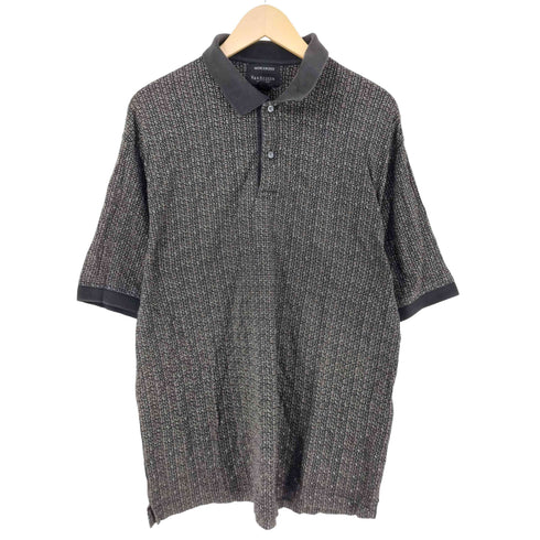 ヴァンヒューゼン VAN HEUSEN 90s 総柄ポロシャツ メンズ M