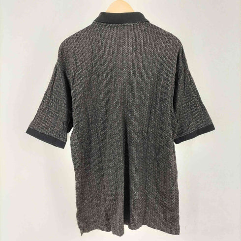 ヴァンヒューゼン VAN HEUSEN 90s 総柄ポロシャツ メンズ M