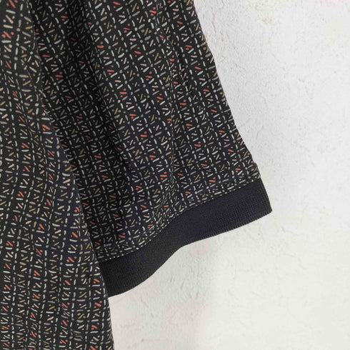 ヴァンヒューゼン VAN HEUSEN 90s 総柄ポロシャツ メンズ M