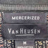 ヴァンヒューゼン VAN HEUSEN 90s 総柄ポロシャツ メンズ M
