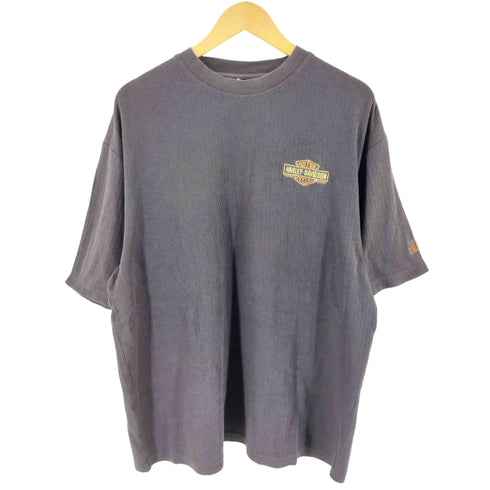 ハーレーダビッドソン HARLEY-DAVIDSON ロゴ刺繍Tシャツ メンズ FREE