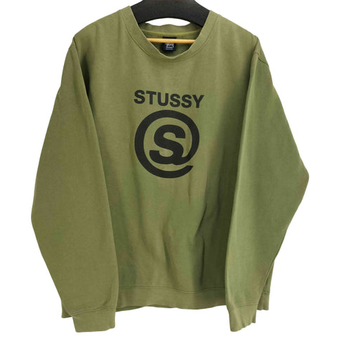 ステューシー Stussy 90s 紺タグ アットマーク クルーネックスウェット メンズ import:XL