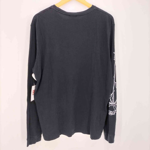 ディーゼル DIESEL ロゴプリント クルーネック 長袖カットソー メンズ import:XL
