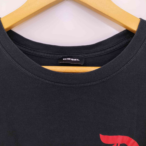 ディーゼル DIESEL ロゴプリント クルーネック 長袖カットソー メンズ import:XL