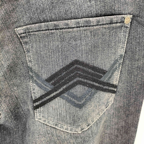 Reputation ポケット刺繍 フェード ジップフライインディゴデニム american casual メンズ 36