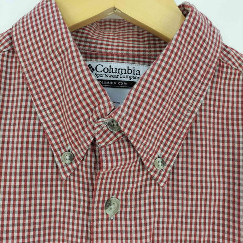 コロンビア Columbia インド製 ギンガムチェック S/S BD シャツ メンズ import:M