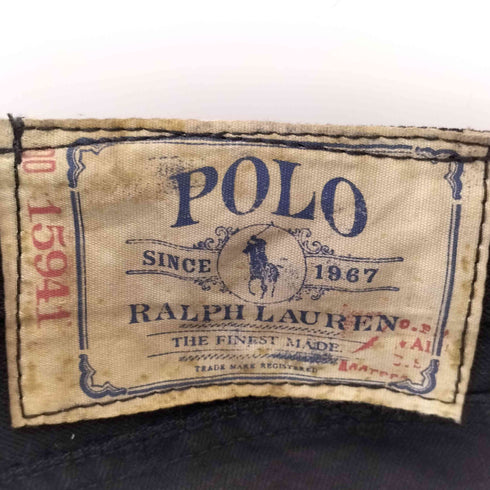 ポロラルフローレン POLO RALPH LAUREN 15941 ボタンフライブラックデニム メンズ 32×30