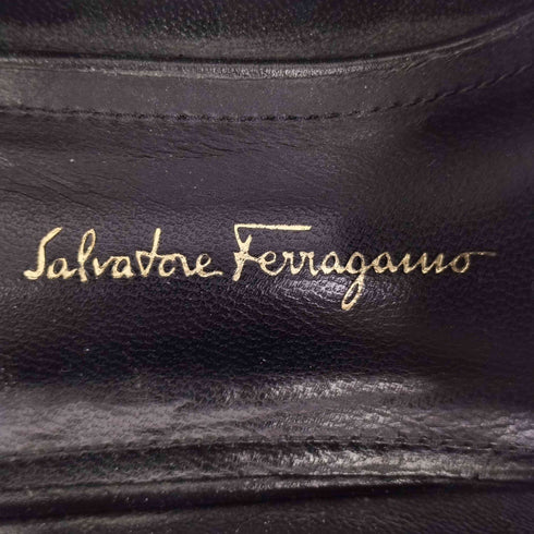 サルヴァトーレフェラガモ Salvatore Ferragamo イタリア製 ヴァラ フラット レザー ローファー レディース UK:5