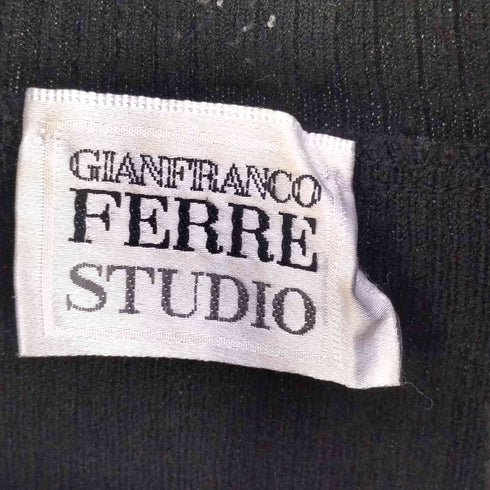 ジャンフランコフェレストゥーディオ GIANFRANCO FERRE STUDIO イタリア製 ウール ハイネック リブニット メンズ