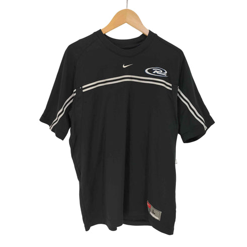 ナイキ NIKE 00s チームタグ センター スウッシュ刺繍 ライン Tシャツ メンズ JPN:L