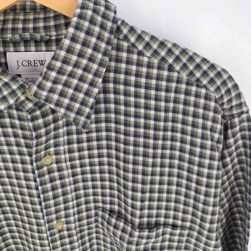 ジェイクルー J.CREW 00S ポルトガル製 チェック レギュラーカラーシャツ メンズ import:M