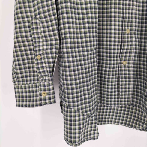 ジェイクルー J.CREW 00S ポルトガル製 チェック レギュラーカラーシャツ メンズ import:M