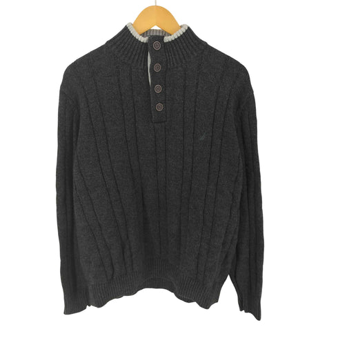 ノーティカ NAUTICA ハーフボタンハイネックニット メンズ L