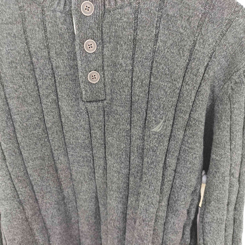 ノーティカ NAUTICA ハーフボタンハイネックニット メンズ L