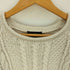 ジェイクルー J.CREW 90S 巨人タグ ロールネック ケーブル編み コットン混 リネン ニット メンズ import:M