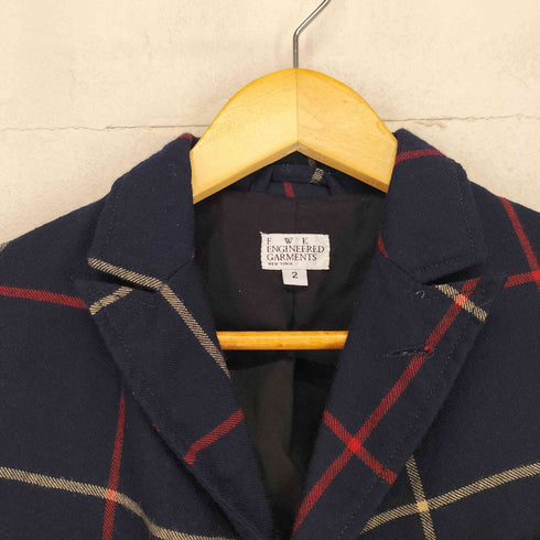 エフダブリューケーエンジニアードガーメンツ FWK engineered garments チェック柄 シングルテーラードジャケット メンズ 2