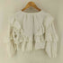 マウジー moussy EYELET RUFFLE ブラウス レディース FREE
