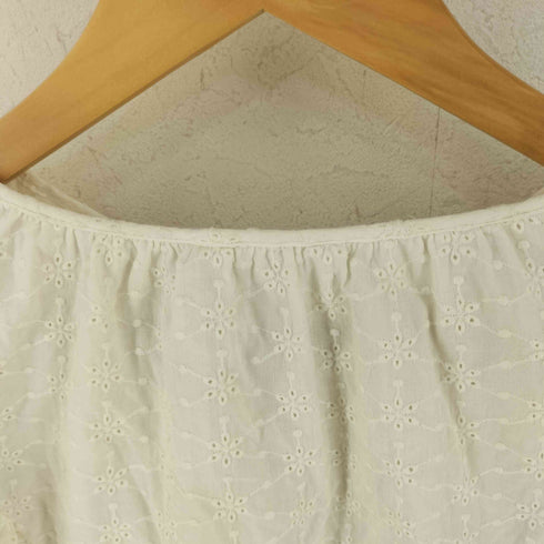 マウジー moussy EYELET RUFFLE ブラウス レディース FREE