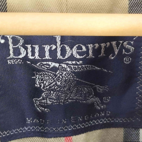 バーバリーズ BURBERRYS イングランド製 チェック ステンカラーコート メンズ