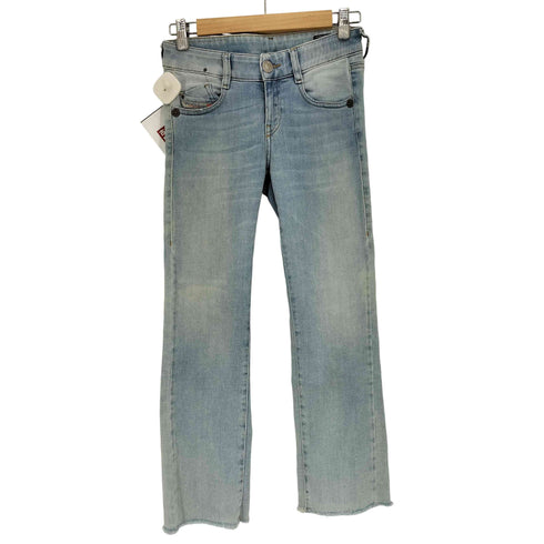 ディーゼル DIESEL D-EBBEY-KY BOOTCUT-FLARE LOW WAIST スリットフレアデニムパンツ レディース W23 L32